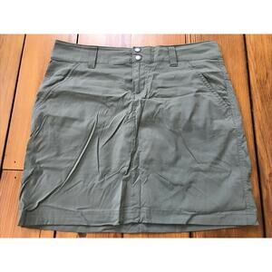 Columbia Omni Shield Green Nylon Travel Quick Dry Hiking Outdoor Skirt 6 32"